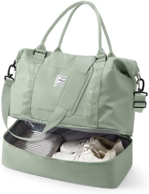 Stylish Travel Duffle Weekender Bag for Women, Lightweight C